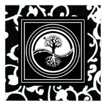 Yin Yang Tree Symbol Black White Harmony