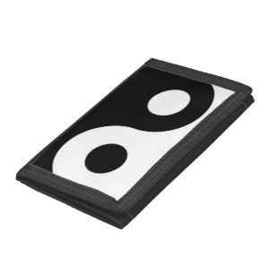 Yin yang tri-fold wallet