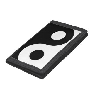 Yin yang trifold wallet