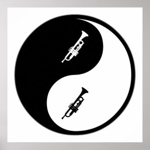 Yin Yang Trumpet Poster