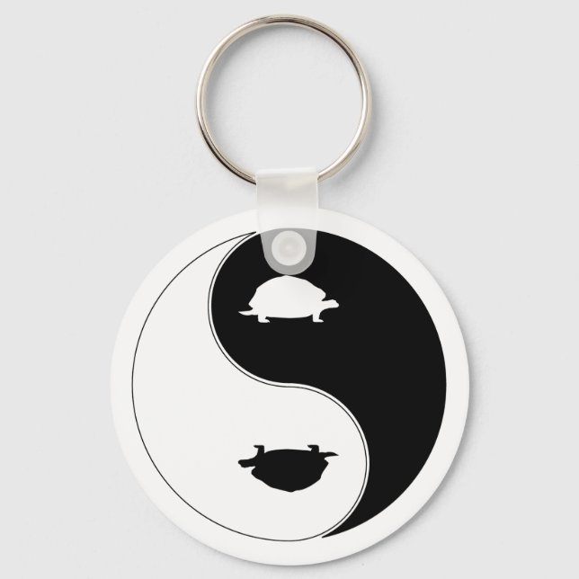 Yin Yang Turtle Keychain (Front)