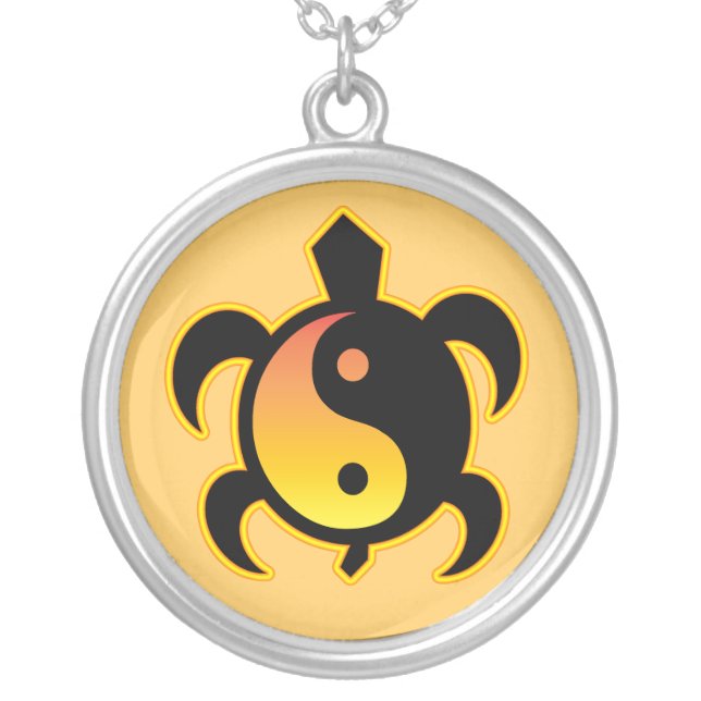 Yin Yang Turtle Necklace (Front)