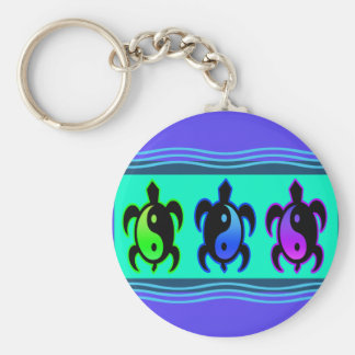 Yin Yang Turtles Keychain