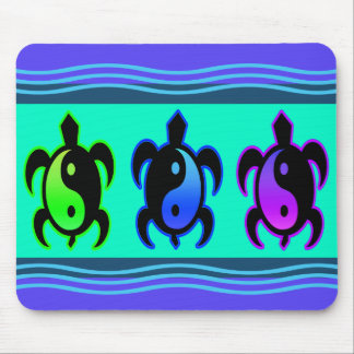 Yin Yang Turtles Mousepad