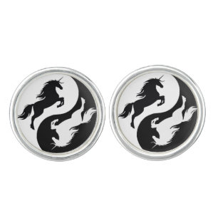 Yin Yang Unicorn Cufflinks