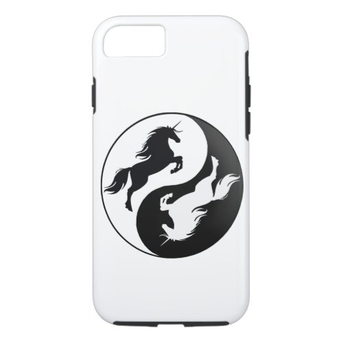 Yin Yang Unicorn iPhone 7 Case