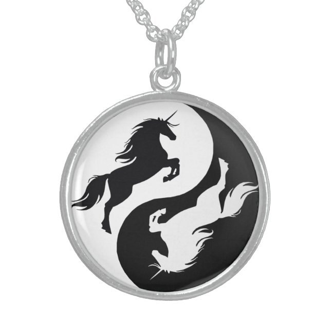 Yin Yang Unicorn Necklace (Front)