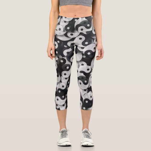 Yin Yang Universe Capri Leggings