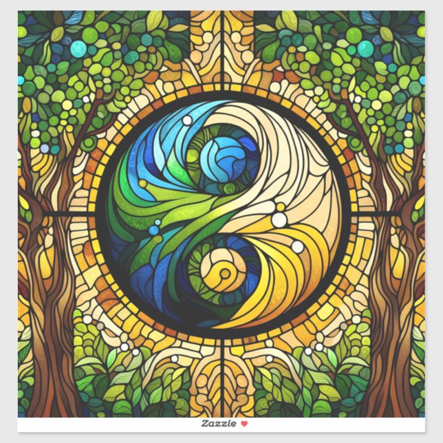 Yin Yang Vinyl Sticker (Sheet)