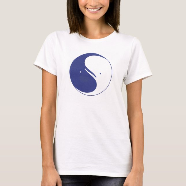 Yin Yang Whales T-Shirt (Front)