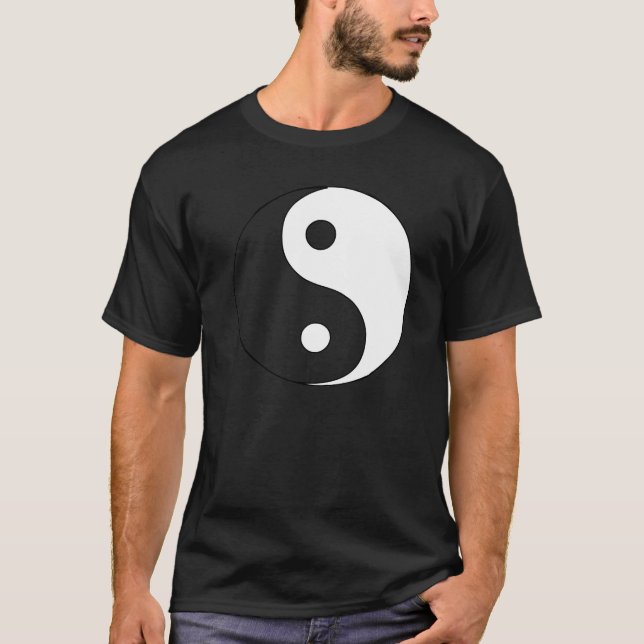 Yin Yang (white & transparent) Tee Shirt (Front)