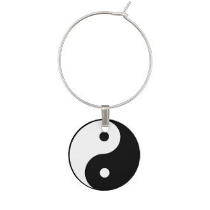 Yin Yang Wine Charm