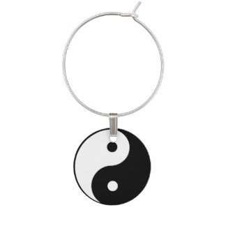 Yin Yang Wine Charm