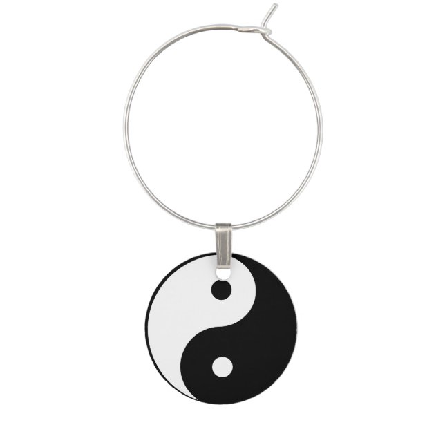 Yin Yang Wine Charm (Front)