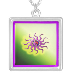 Yin Yang with sun necklace