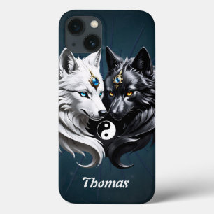 Yin Yang Wolves.  iPhone 13 Case