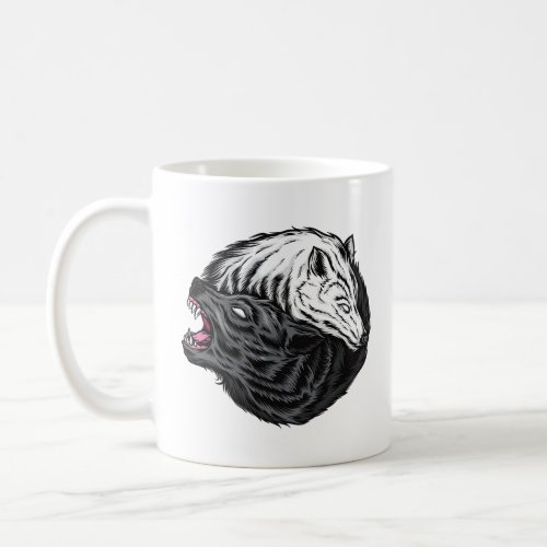 Yin Yang Wolves  Coffee Mug