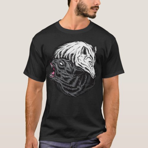 Yin Yang Wolves T_Shirt