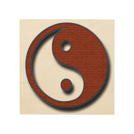 Yin Yang Wood Wall Art | Zazzle