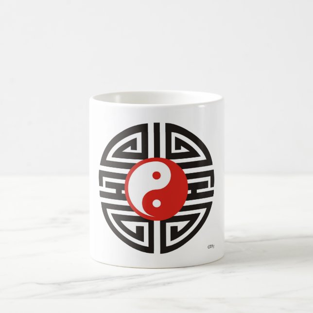 Yin Yang Yantra Tattoo Coffee Mug (Center)