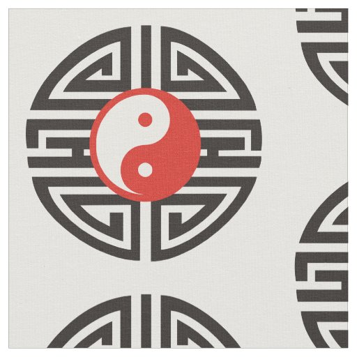 Yin & Yang Yantra Tattoo + your background & ideas Fabric