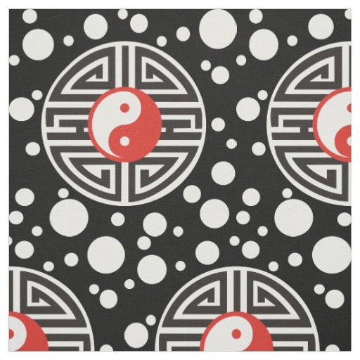 Yin & Yang Yantra Tattoo + your background & ideas Fabric
