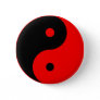 Yin Yang Ying Taoism Sign Chinese Taijitu Red Pinback Button