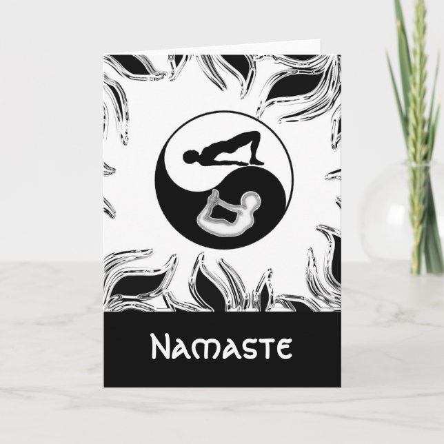 Yin-Yang Yoga Greeting Cards (Front)