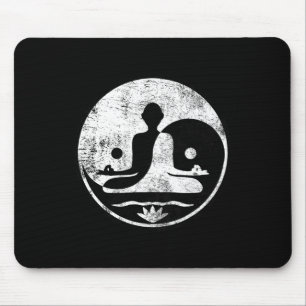 Yin Yang Yoga Lotus Harmony Lance Meditation Zen G Mouse Pad