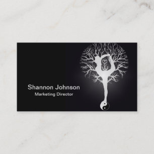 Yin Yang Yoga Tree Business Card