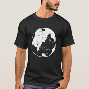 Yin Yang Yoga Zen Cats  - Yoga Cat T-Shirt