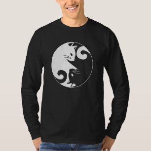 Yin Yang Yoga Zen Cute Cats for Cat  1 T-Shirt
