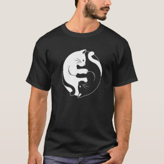 Yin Yang Yoga Zen Cute Cats for Yoga   1 T-Shirt