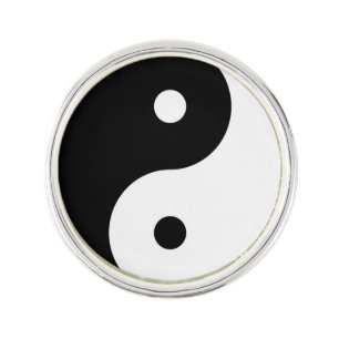 yin yang zen meditation blackandwhite pin