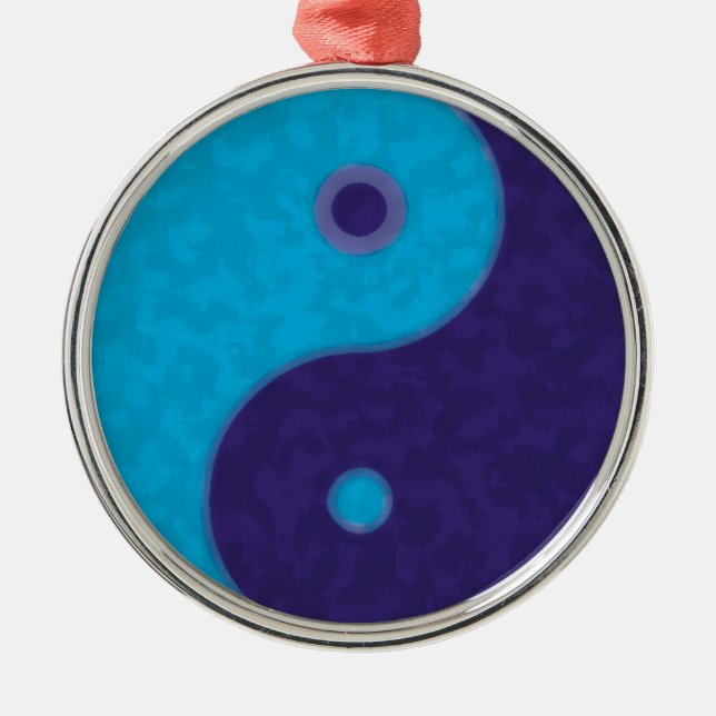 yin yang zen meditation tao metal ornament (Front)
