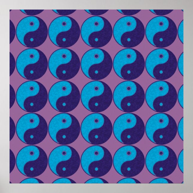 yin yang zen symbol poster (Front)
