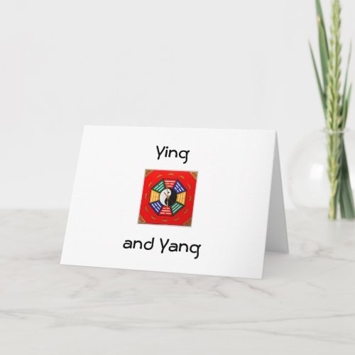 YING AND YANG ALL OCCASION GREETING CARD