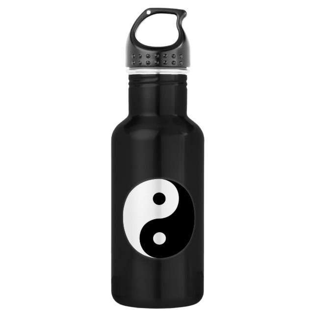Ying and Yang Stainless Steel Water Bottle (Front)
