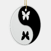 Ying Yang Butterfly Ceramic Ornament | Zazzle