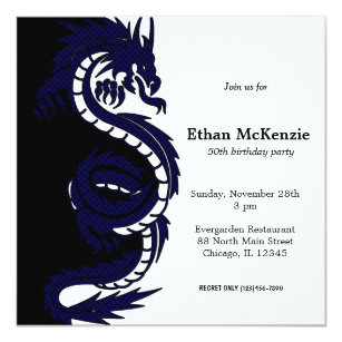 Dragon Theme Birthday Invitations Zazzle