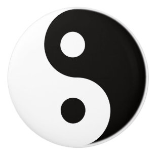 Ying Yang dualities Ceramic Knob