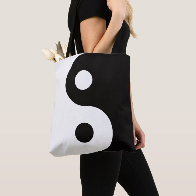 Ying Yang  dualities Tote Bag (Close Up)