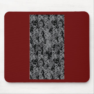 Ying Yang Gray Dragons Mouse Pad