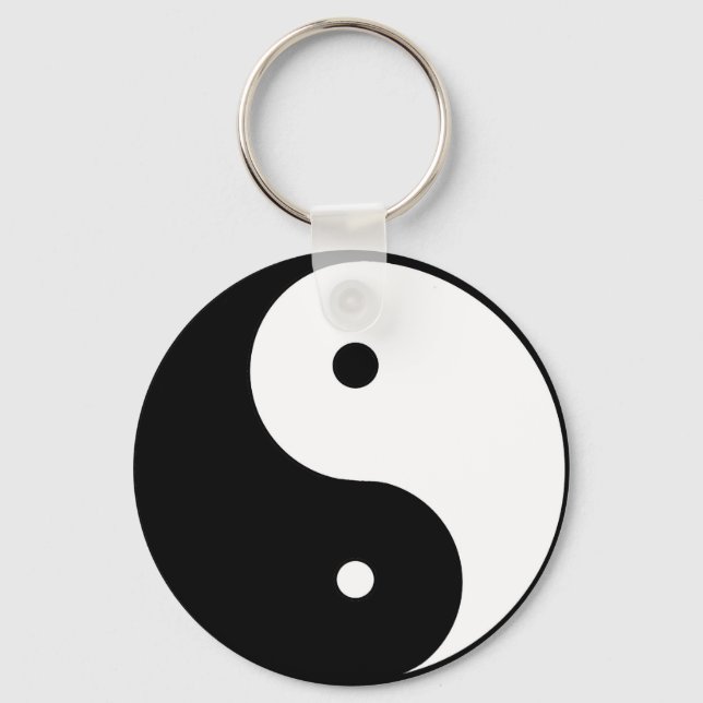 Ying & Yang Key Chain. Keychain (Front)