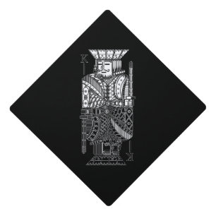 Ying Yang King Graduation Cap Topper