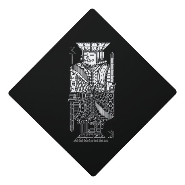 Ying Yang King Graduation Cap Topper (Front)