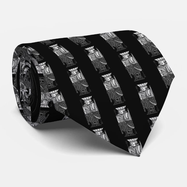 Ying Yang King Neck Tie (Rolled)