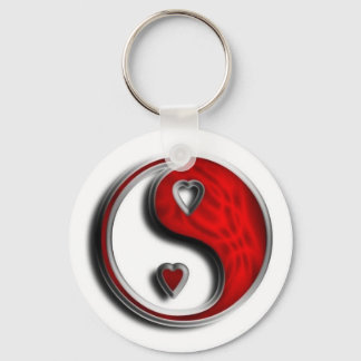 Ying Yang Love Keychain