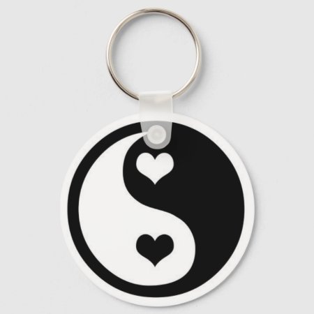 Ying Yang Love Keychain