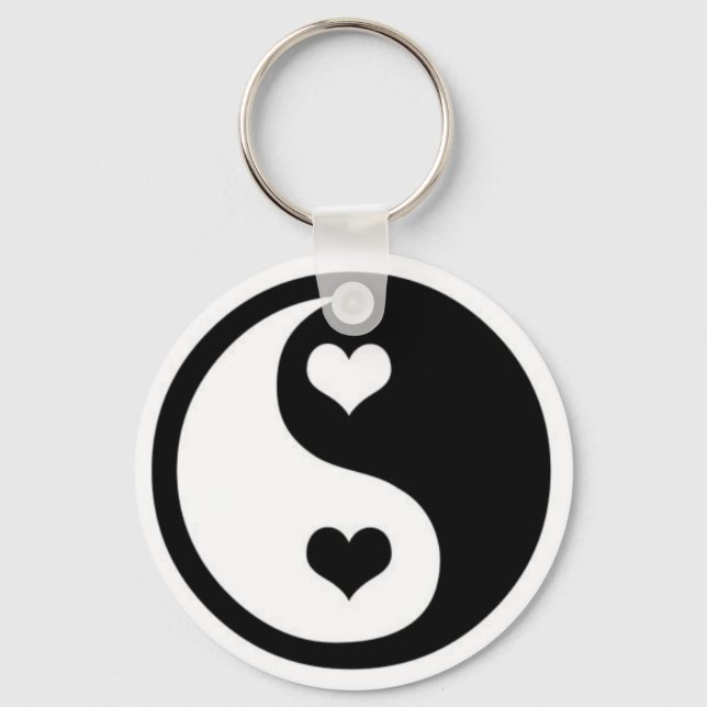 Ying Yang Love Keychain (Front)